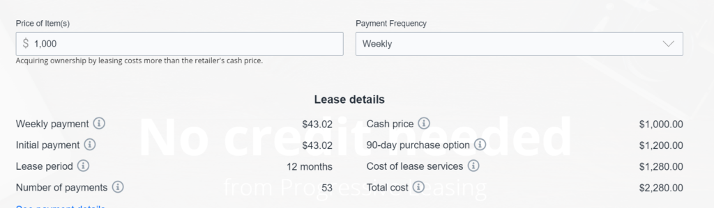 Financing purchase option